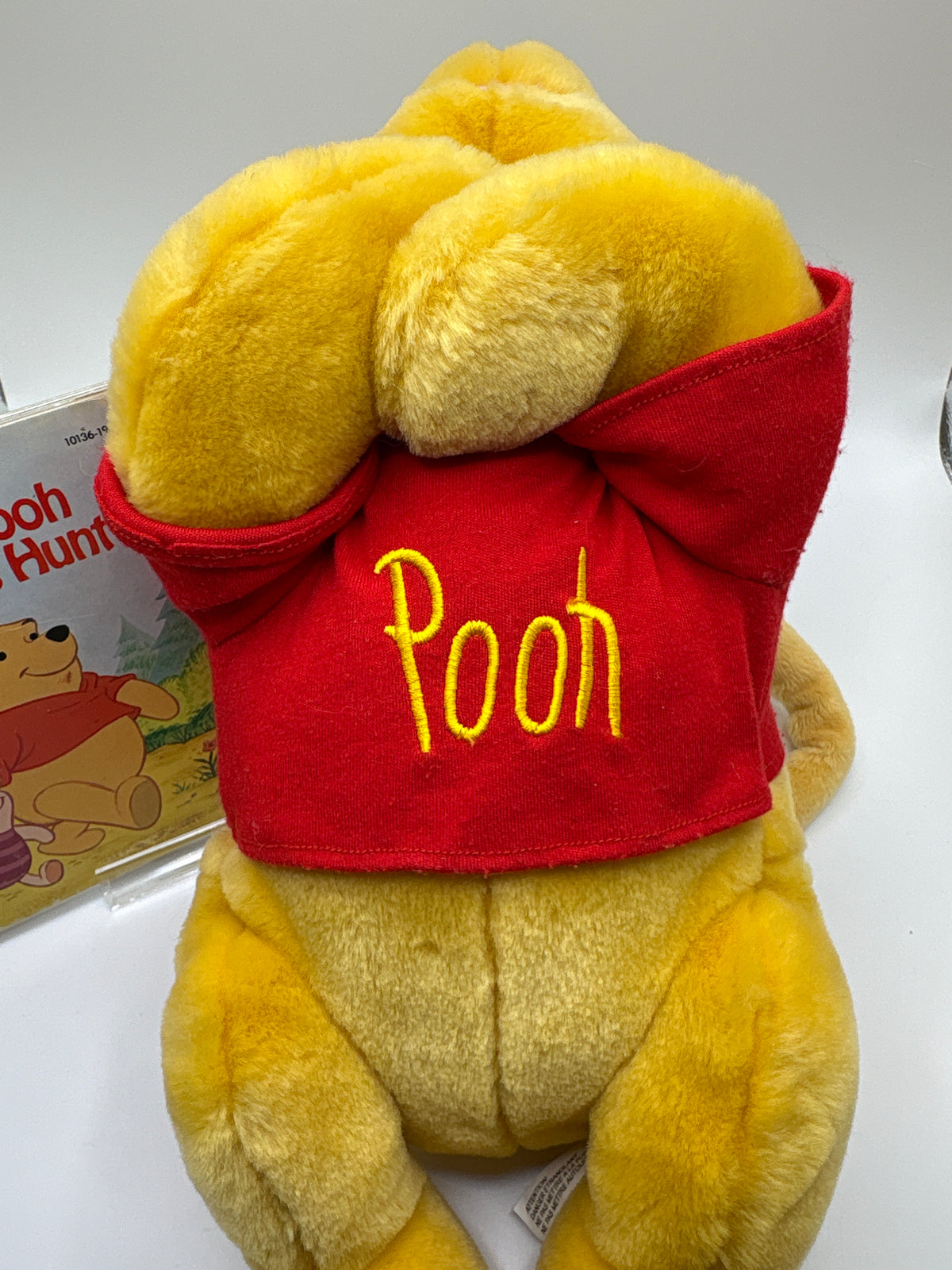 Vintage Disney Store Winnie the Pooh Plush Purse Bag + 1982 Golden Book Bundle