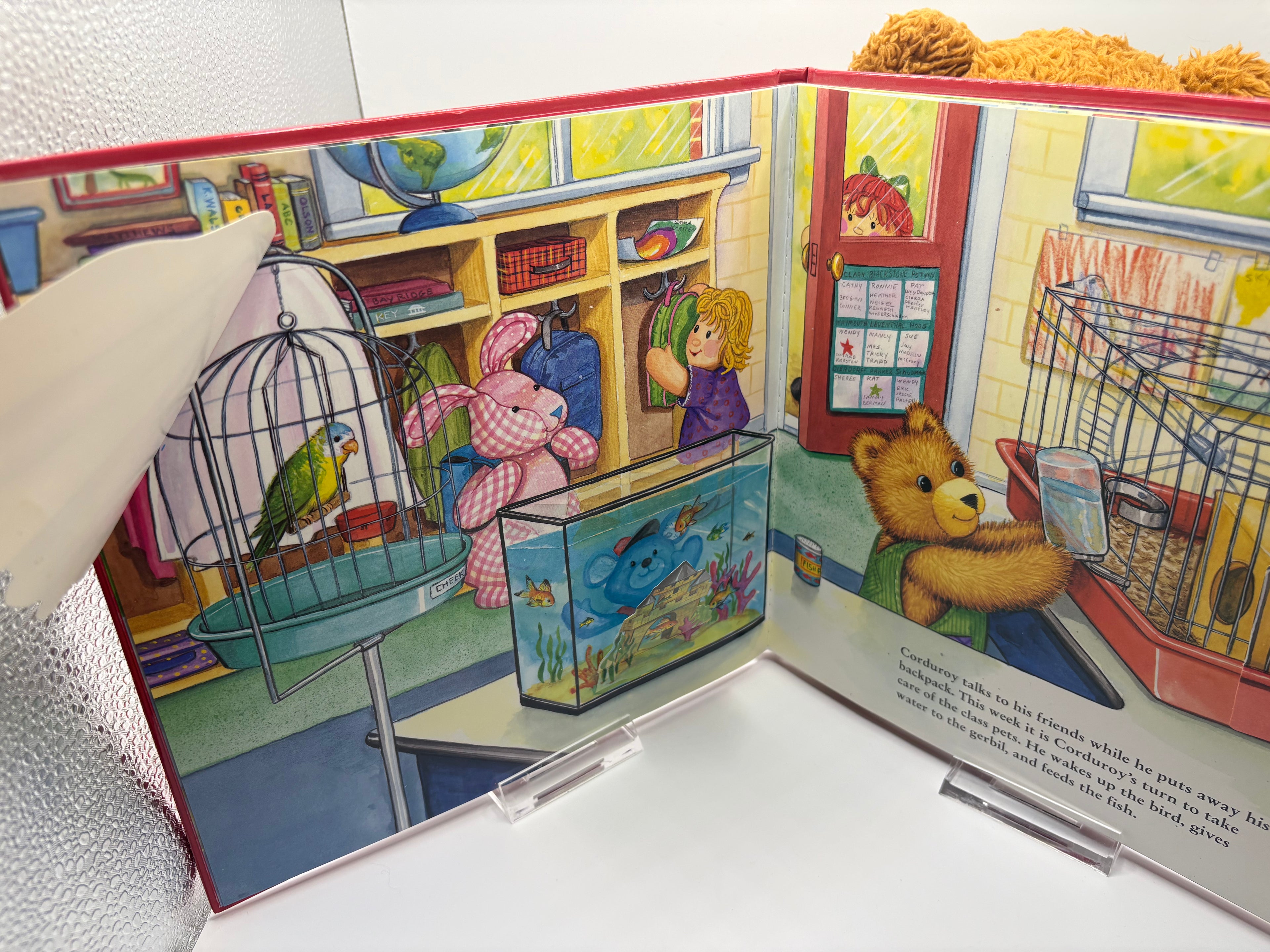 Vintage Corduroy Bear Book & Plush Collection – 1994 Scholastic + 2002 Lift-the-Flap + Christmas