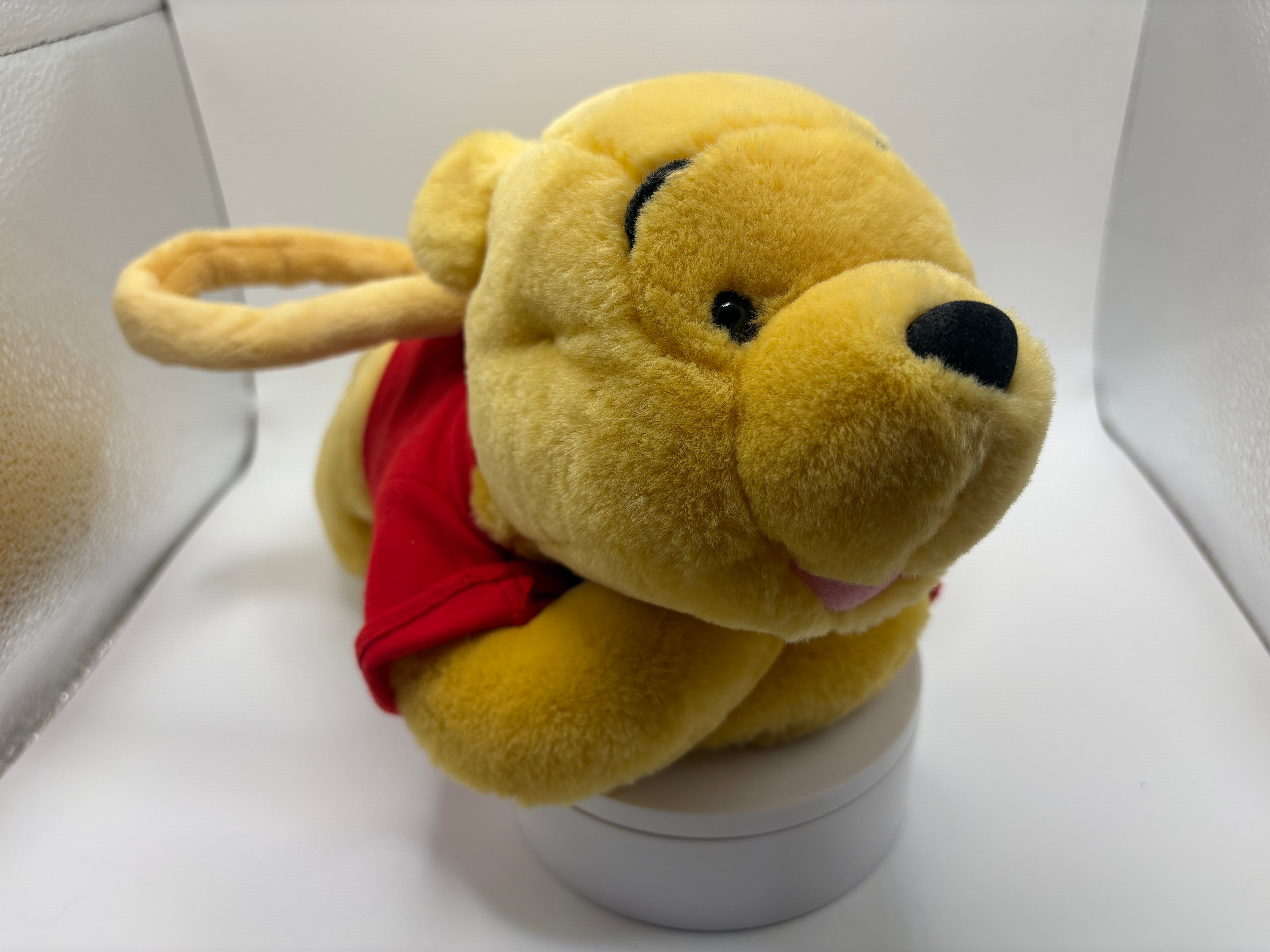 Vintage Disney Store Winnie the Pooh Plush Purse Bag + 1982 Golden Book Bundle