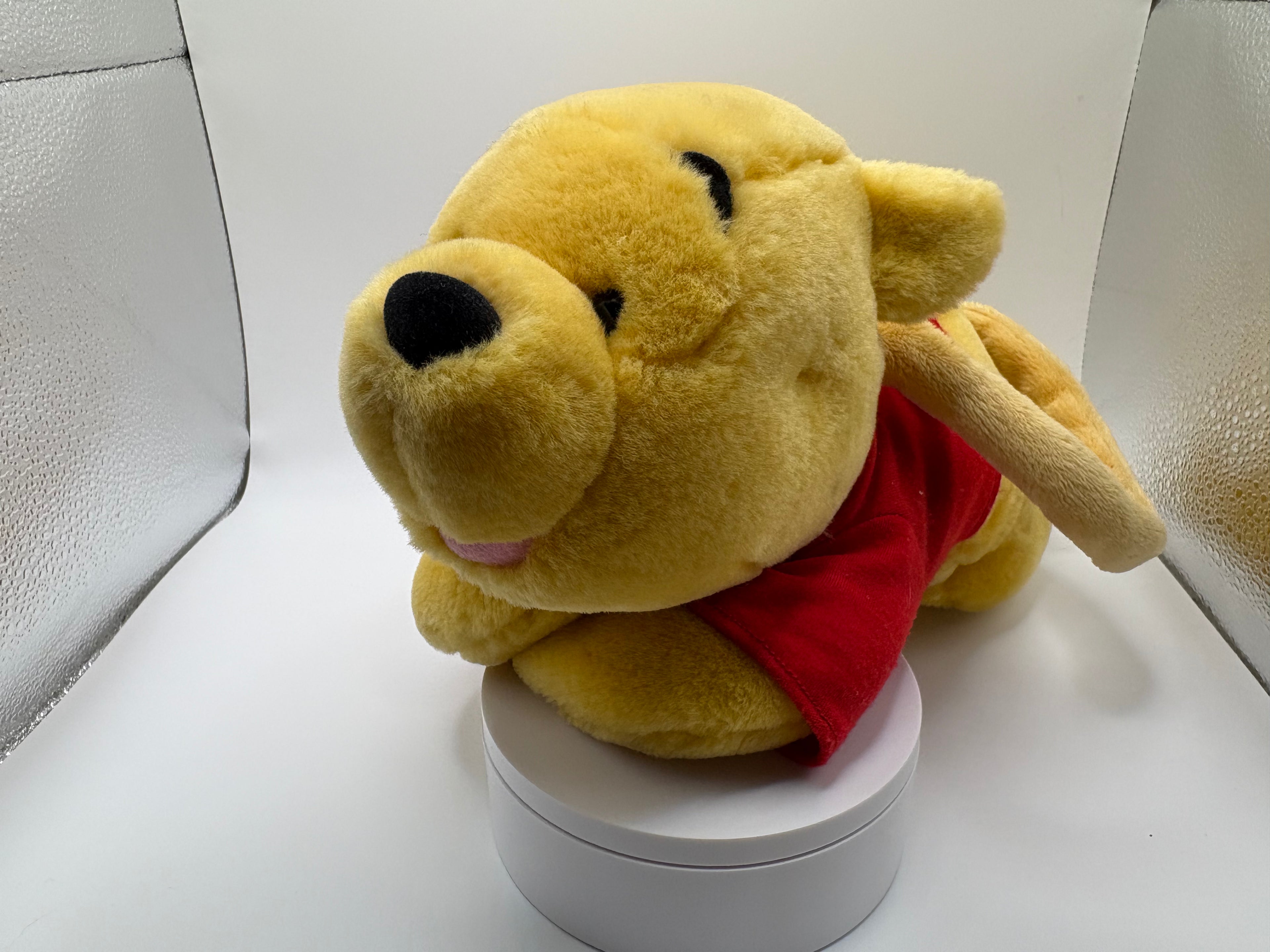 Vintage Disney Store Winnie the Pooh Plush Purse Bag + 1982 Golden Book Bundle