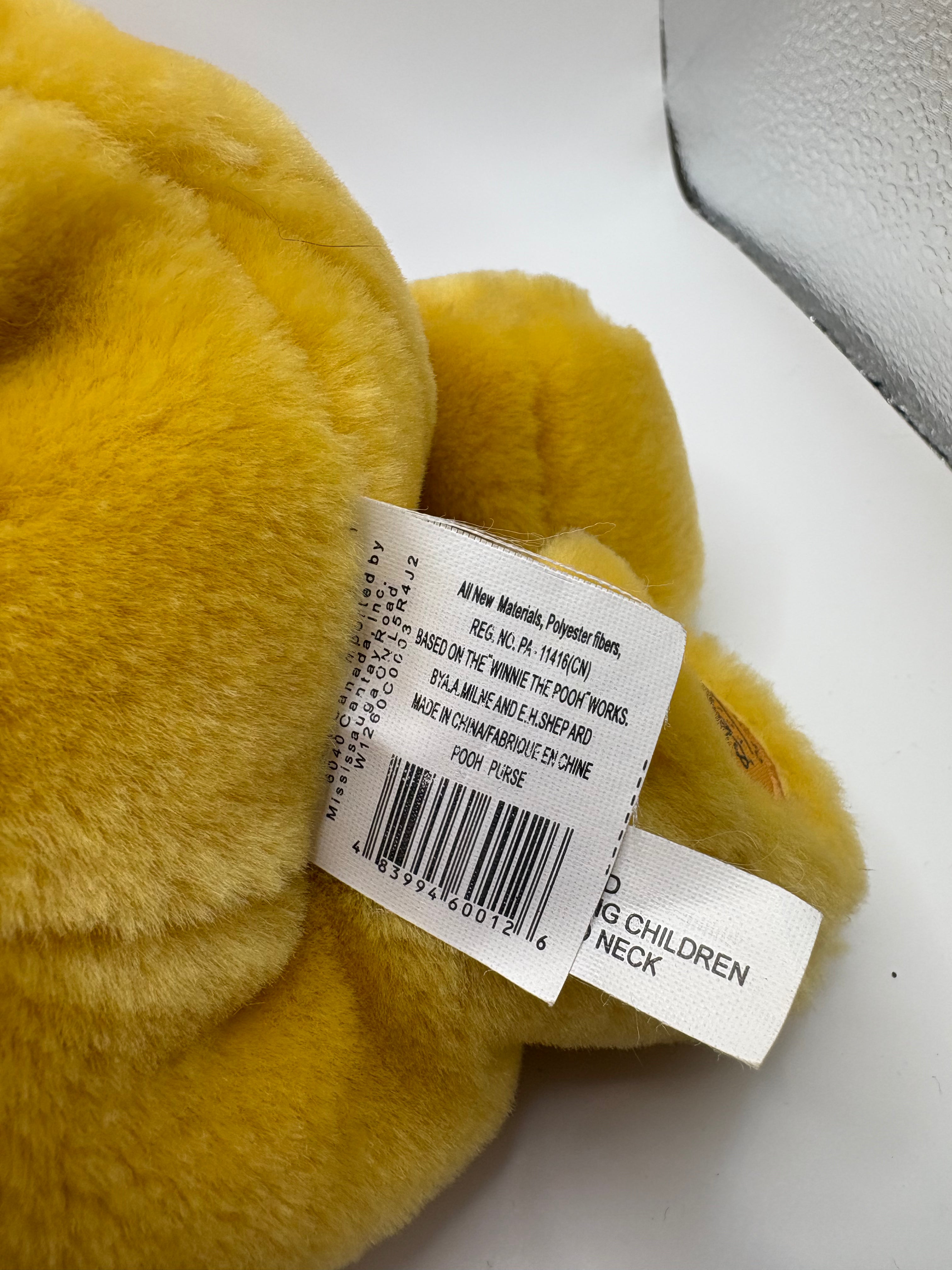 Vintage Disney Store Winnie the Pooh Plush Purse Bag + 1982 Golden Book Bundle