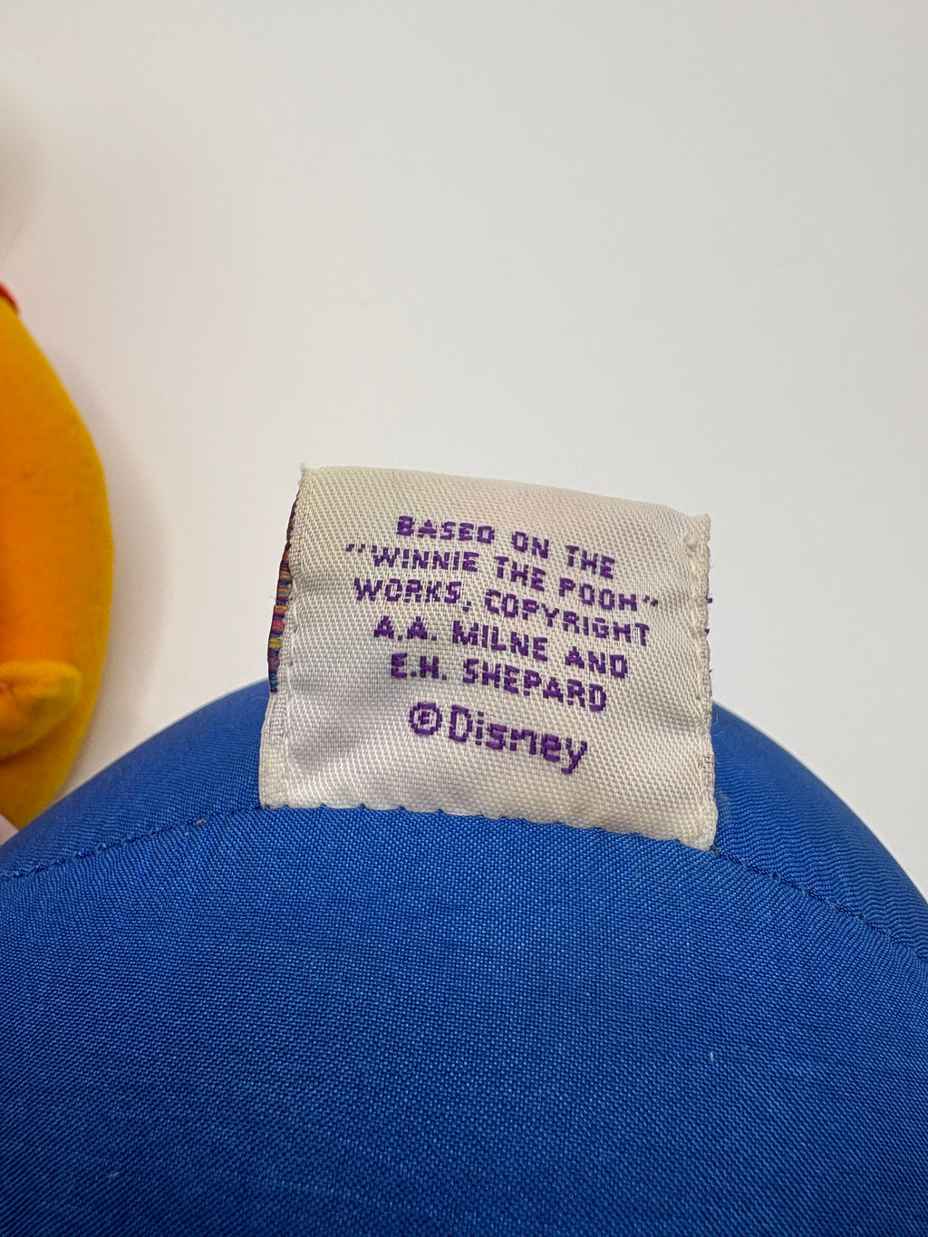 Vintage Disney Winnie the Pooh Musical Pull Toy Balloon Plush Music Box